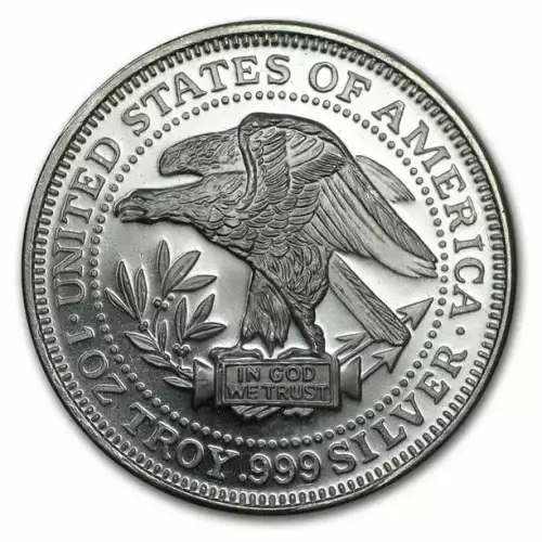 1oz Northwest Territorial Mint Trade Unit .999 Silver Round (2)