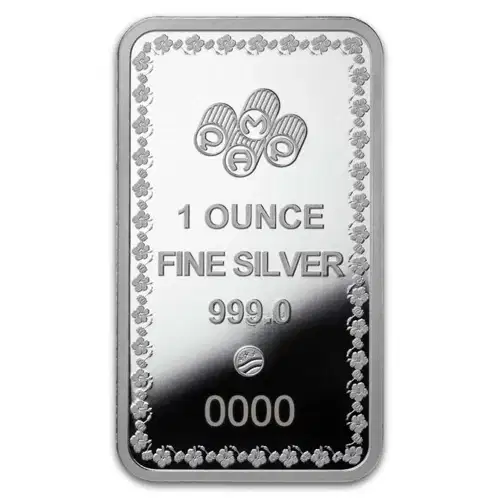 1oz PAMP Diwali Lakshmi Sacred Cow .999 Silver proof-like bar in Assay Card