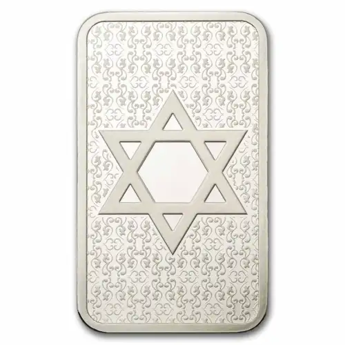 1oz PAMP Suisse Star of David.999 Silver Proof-like Bar in CertiPAMP Card (4)