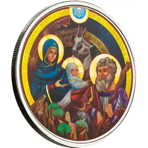 1oz Scottsdale Mint Bethlehem Nativity .999 Silver Colored Round