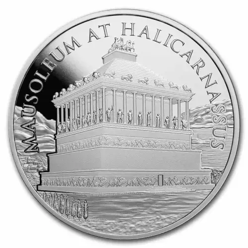 1oz Seven Wonders of the World: Mausoleum at Halicarnassus .999 Silver Round