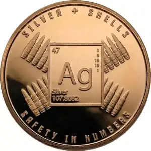 1oz Silver + Shells .999 Copper Round (2)