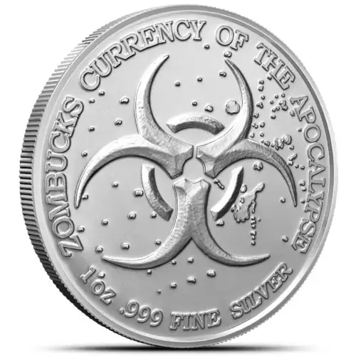 1oz Zombucks World Libertattered BU .999 Silver Round (3)