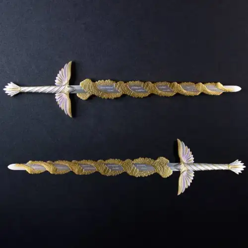 2.5oz South Korea The Sword of St. Michael .999 Silver Gold Gilt Edition (3)