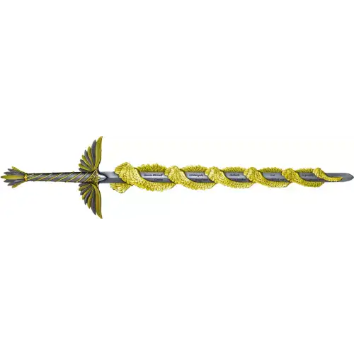 2.5oz South Korea The Sword of St. Michael .999 Silver Gold Gilt Edition (2)