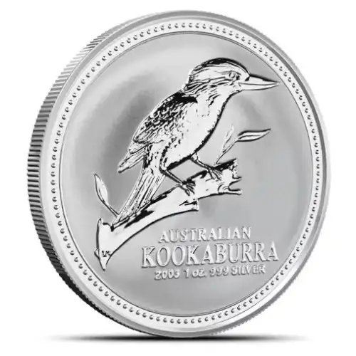 2003 1oz Australia Perth Mint Kookaburra .999 Silver Coin