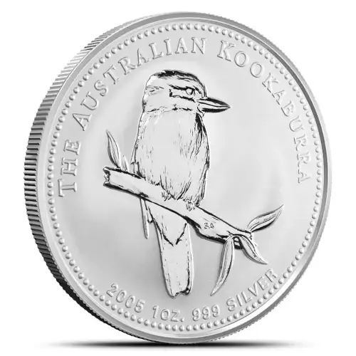 2005 1oz Australian Perth Mint Kookaburra .999 Silver Coin (2)