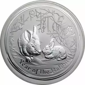 2011 1KG Australian Perth Mint Silver Lunar II: Year of the Rabbit