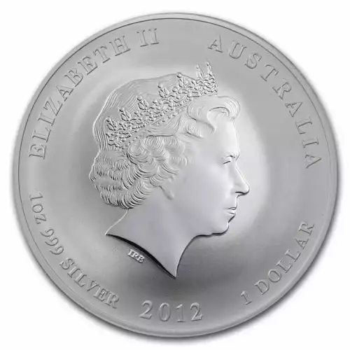 2012 1oz Australian Perth Mint Silver Lunar II: Year of the Dragon