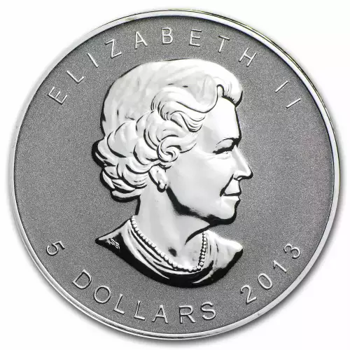 2013 1oz Canadian Reverse Proof .9999 Silver Maple Leaf Lunar Snake Privy Coin