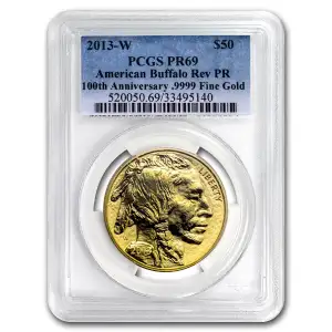 2013 - 1oz Gold Buffalo Reverse Proof PCGS PR69 (3)