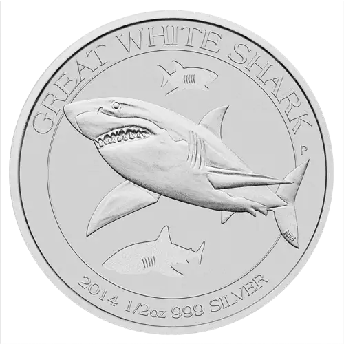 2014 1/2oz Perth Mint Silver Australian Great White Shark (2)