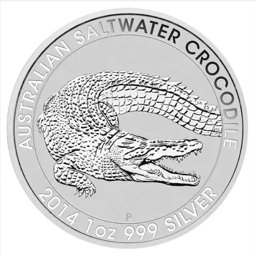 2014 1oz Perth Mint Silver Saltwater Crocodile (2)