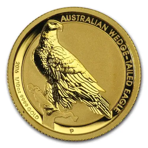2016 1/10oz Australian Perth Mint Wedge Tail Eagle .9999 Gold Coin