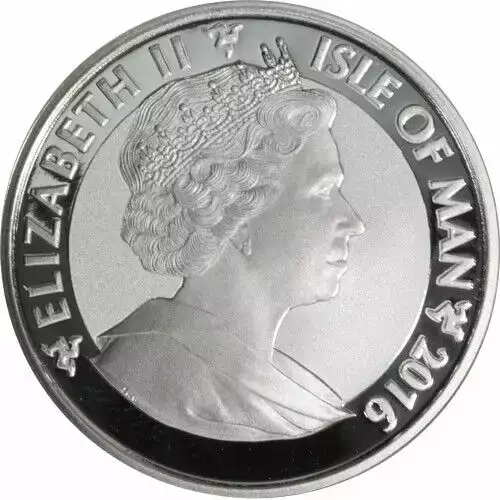 2016 Isle of Man 1 oz Silver Angel Reverse Proof Coin (2)