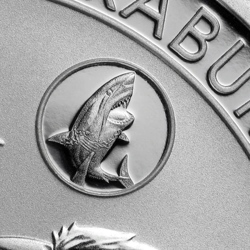 2017 1oz Australia Perth Mint Kookaburra with Shark Privy .9999 Silver Coin (4)