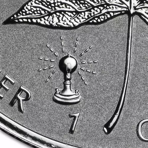 2018 1 oz Lightbulb Privy Canadian .9999 Silver Maple Leaf Reverse Proof Coin (3)