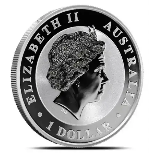 2018 1oz Australia Perth Mint Kookaburra with Dog Privy .9999 Silver Coin (2)