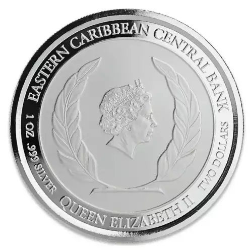 2018 1oz Scottsdale Mint EC8 St. Lucia .999 Silver Flamingo Coin (2)