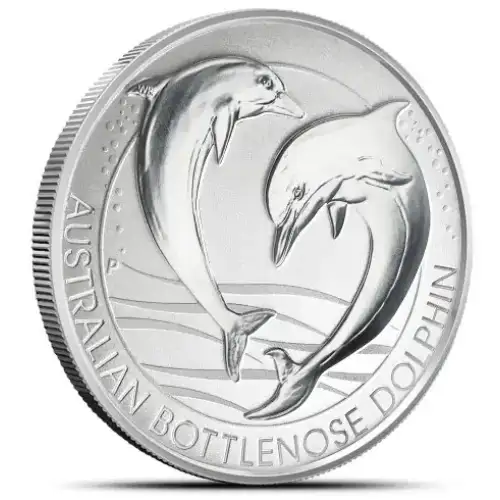 2019 1.5oz Australia Perth Mint Bottlenose Dolphin .9999 Silver Coin
