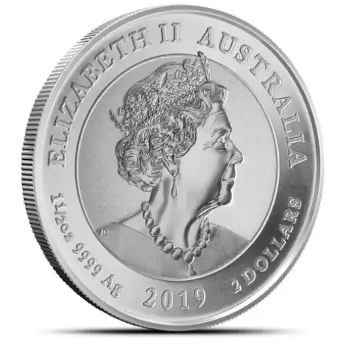 2019 1.5oz Australia Perth Mint Bottlenose Dolphin .9999 Silver Coin (2)