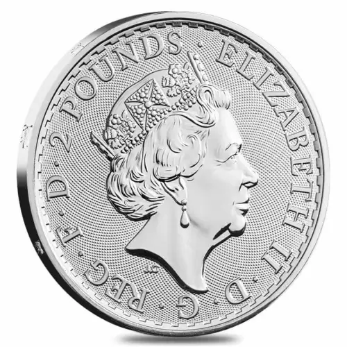 2019 1 oz Royal Mint Britannia W/ Pig Privy Rim .999 Silver Coin  (2)