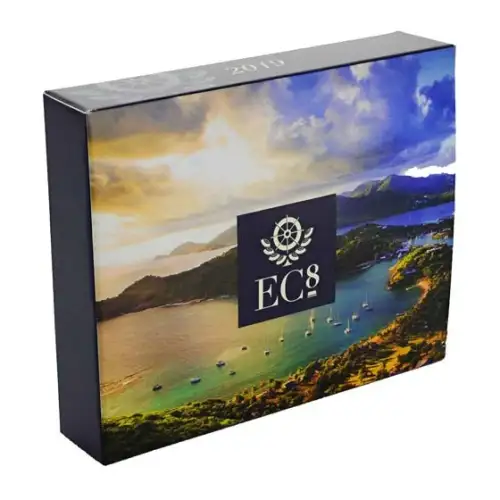 2019 1oz St. Kitts & Nevis EC8 Pelican .999 Silver Proof Colorized Coin  (3)