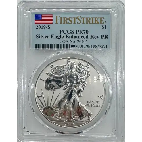 2019-S $1 Silver Eagle Enhanced Rev PR First Strike (2)