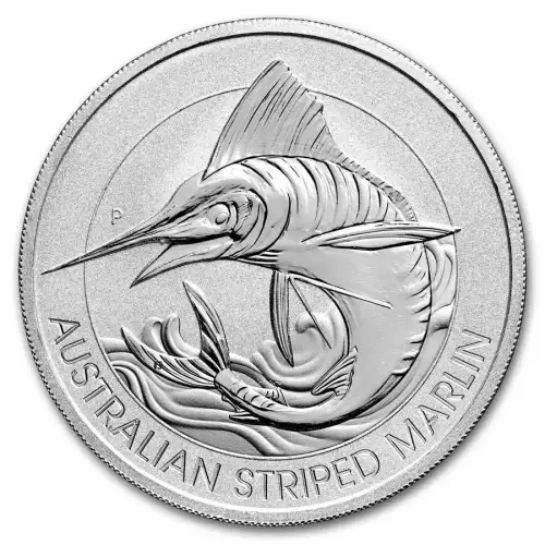 2020 1.5oz Australia Perth Mint Striped Marlin .9999 Silver Coin (2)