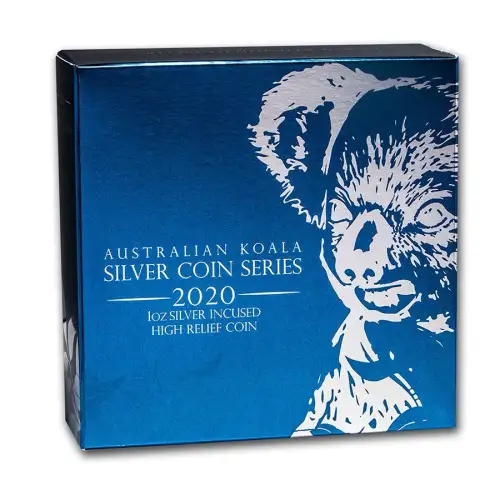 2020 1oz Australia Perth Mint KOALA HR Proof .999 Silver Incused Coin (6)