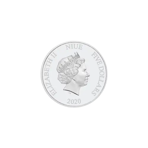 2020 2oz Niue The Raven Nevermore .999 Silver Coin