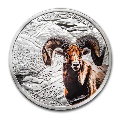 2020 2oz RCM Imposing Icons Big Horn Sheep .9999 Silver Coin