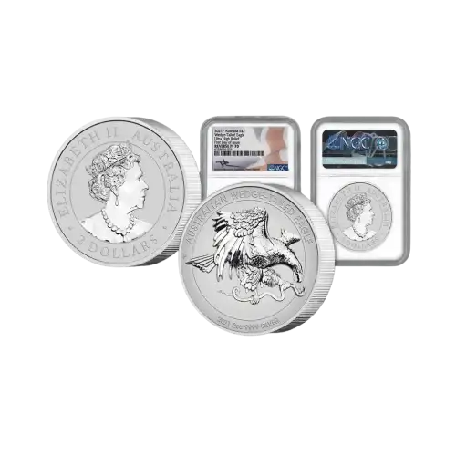 2021 2oz Australia Perth Mint Wedge Tailed Eagle UHR NGC Rev PF70 FDOI Mercanti