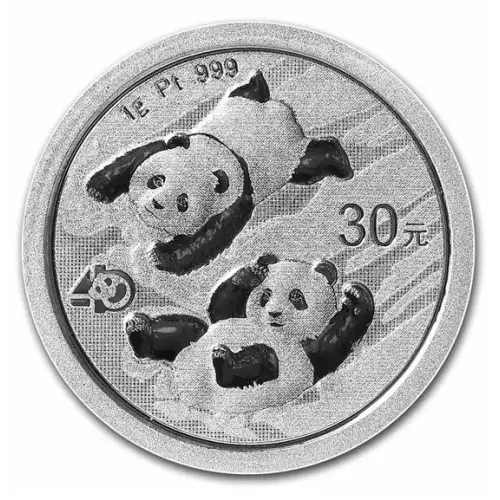2022 1g Chinese Panda .999 Platinum Coin