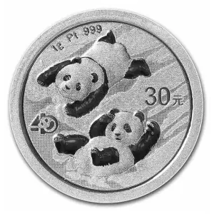 2022 1g Chinese Panda .999 Platinum Coin