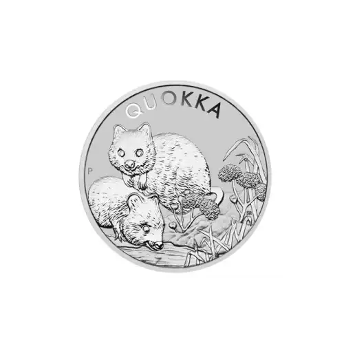 2022 1oz Australia Perth Mint .9999 Silver Quokka Coin