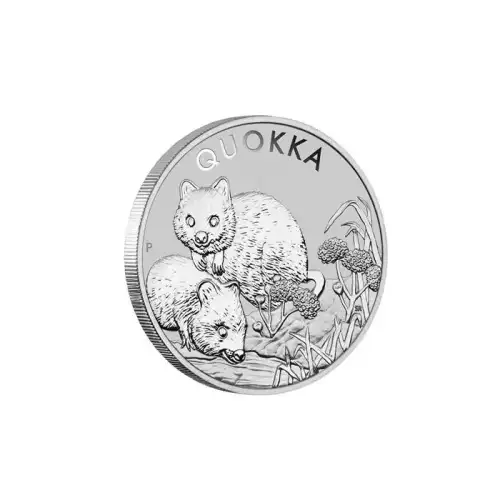 2022 1oz Australia Perth Mint .9999 Silver Quokka Coin (2)