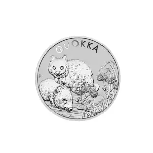 2022 1oz Australia Perth Mint .9999 Silver Quokka Coin