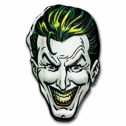 2022 1oz Niue DC Faces of Gotham Series: THE JOKER .999 Silver Shaped Coin (2)