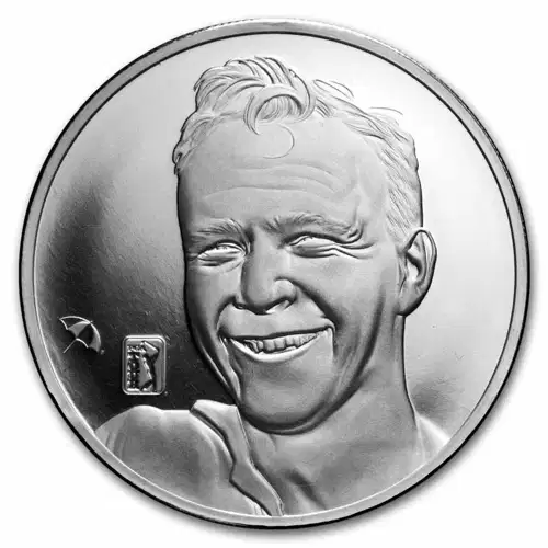 2022 2.5 oz PAMP Solomon Islands Arnold Palmer Proof .999 Silver Coin in Assay
