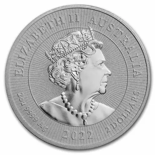 2022 2oz Australia Perth Mint Mother & Baby Dingo .9999 Silver Coin (2)