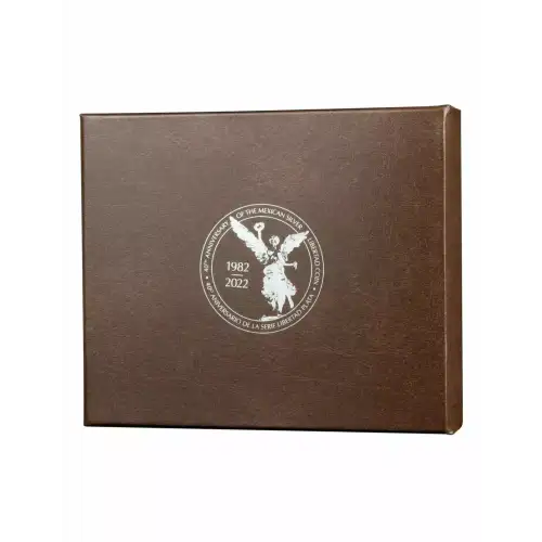 2022 Silver 1 oz & Copper 2 oz Mexican Libertad 40th Anniversary Proof Coin Bar  (4)