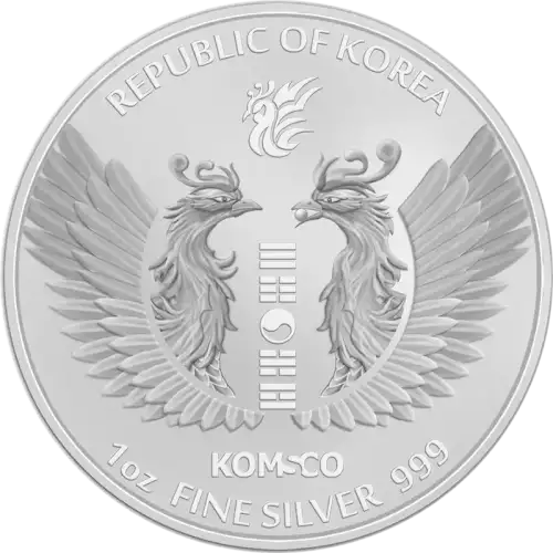 2022 South Korea 1 oz .9999 Silver Phoenix BU (2)