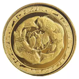 2023 1/10oz Fiji Scottsdale Mint .9999 Gold Koi Fish Coin