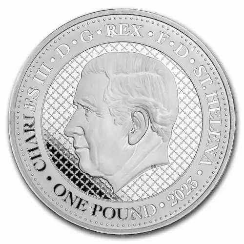 2023 1 oz St. Helena Cash India Wildlife: Lion Tailed Macaque .999 Silver BU  (2)