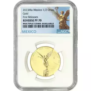 2023 1/2 oz NGC Reverse Proof PF 70 Mexican Gold Libertad -First Releases 
