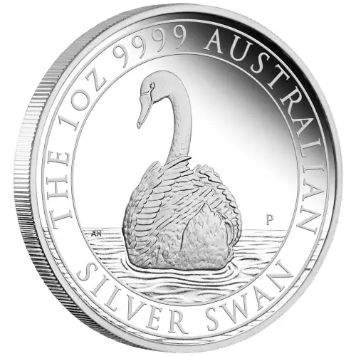 2023 1oz Australia Perth Mint Swan .9999 Silver Proof Coin