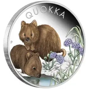 2023 1oz Australia Qyokka .9999 Silver Proof Colorized Coin