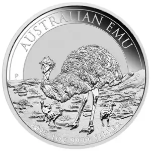 2023 1oz Australian Perth Mint .9999 Silver Emu Coin