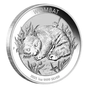 2023 1oz Australian Perth Mint .9999 Silver Wombat